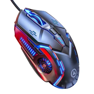 Mouse Óptico para Juegos con Diseño Ergonómico